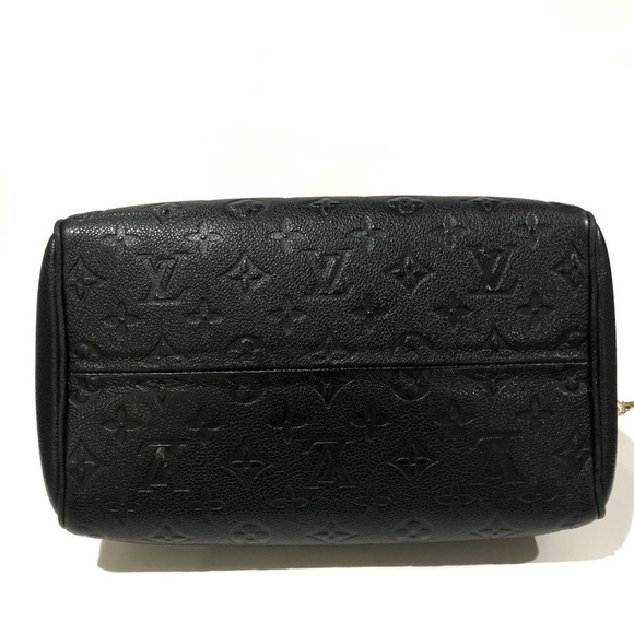 Auth Louis Vuitton Monogram Empreinte Leather Speedy 25 Bandouliere Crossbody - Picture 8 of 17